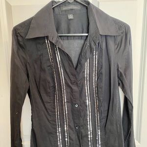 Express Button up with silver accents